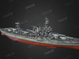 美国海军纽约级战列舰一型战列舰C4D模型下载New York 3d model