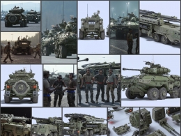 BMS重装甲车队军事武装3D模型包 含550+高精度模块化零件与载具模型BigMediumSmall – Armor