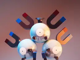 C4D实用工程第77季：磁铁吸附创意C4D工程文件 c4d project