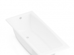 长方形浴缸C4D模型 bathtub