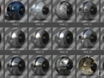 C4D常用材质包：Cinema 4D Materials Collection 01