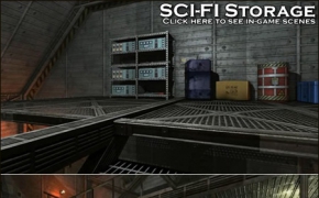 游戏场景：科幻仓库3D模型 DEXSOFT-GAMES: Sci-Fi Storage