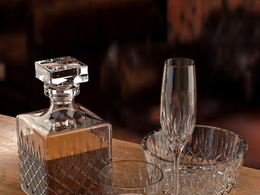 C4D威士忌 玻璃器皿模型 CRYSTAL WHISKEY SET