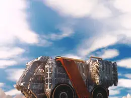 C4D实用工程第206季：太空探测车 科幻侦察车C4D工程文件 c4d project