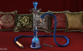 水烟C4D模型 Wasserpfeife