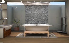 室内模型：浴室C4D模型 Shower Room