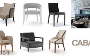 扶手椅子3D模型 Cabas Furniture