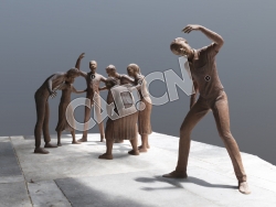 C4D现代学生雕塑模型 Baka Sculpture at Chulalongkorn