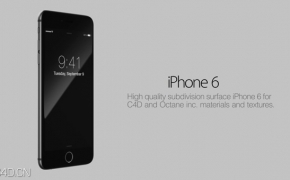 iphone 6手机C4D模型（C4D/OBJ）iPhone 6 SCENE For C4D and Octane Render