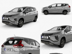 三菱xpander商务车C4D模型 Mitsubishi Xpander 2017 3D model
