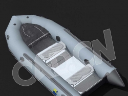 C4D橡皮艇快艇船模型 Zodiac-Boat 3d model