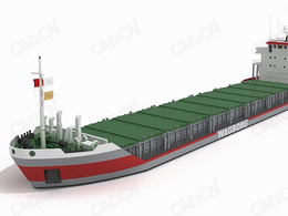 货轮 油轮 交通工具C4D模型 freighter 3D model