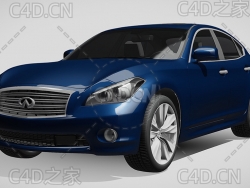 英菲尼迪m56汽车2013款C4D汽车模型下载