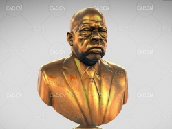 美国劳工**约翰·刘易斯铜像雕塑雕像C4D模型 Freedom Rider 3d model