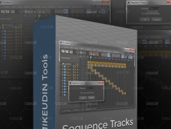 C4D对象关键帧错位偏移序列脚本 Cinema 4D Python Script: Sequence tracks