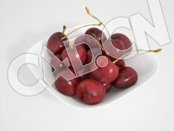C4D樱桃水果模型 Cherries 3d Model