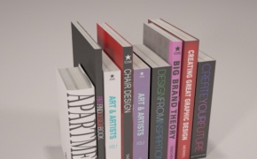 书籍模型（c4d for vray渲染）Books model