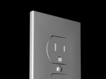 C4D插座模型 Wall socket