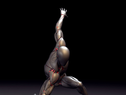 机械人 半机器人 智能机器人MAYA模型 cyborg rig