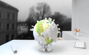 地球仪C4D模型 globe