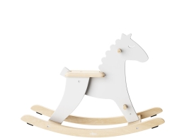 白色木马摇椅Vilac儿童玩具3D模型素材下载White Rocking Horse by Vilac