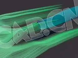 C4D粒子线生长动画工程 Field-Forces
