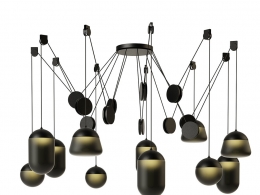 布罗基斯品牌行星吊灯PC12443D模型素材下载Planets Pendant Lamp PC1244 by Brokis