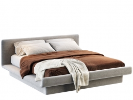 丽拉斯床双人床3D模型素材下载Lilas Bed by Gallotti&Radice