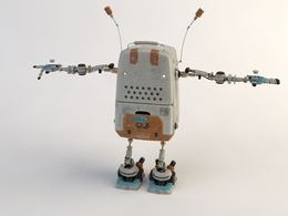 99 Frames 酷炫的机器人角色动画工程文件