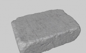 破损的水泥砖C4D模型 Paver Rectangle
