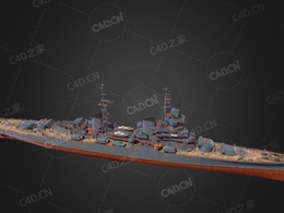 苏联海军伊利安号巡洋舰C4D模型下载Irian 3d model