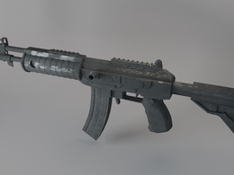 以色列加利尔突击步枪C4D模型 GALIL