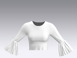 c4d模型女性衣服上衣Sleeves-38