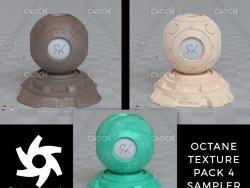 5个C4D Octane材质包 Octane Texture Pack 4 Sampler