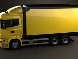 方形卡车 箱体货车3D模型 Hum3D – Scania R 730 Box Truck 2010