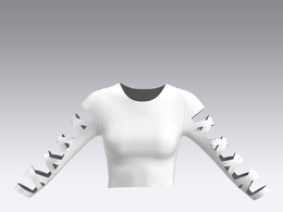 c4d模型女性衣服上衣Sleeves-41