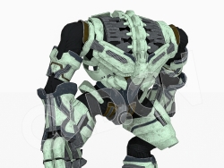外星机甲机器人C4D绑定动画模型Roboone