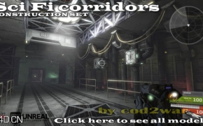 射击游戏场景模型 DEXSOFT-GAMES: Sci-Fi Corridors Construction Set