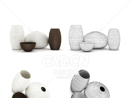 陶瓷花瓶C4D模型