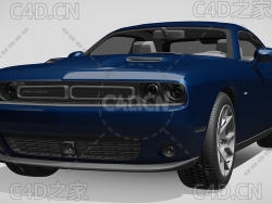 道奇挑战者汽车2017款C4D汽车模型下载