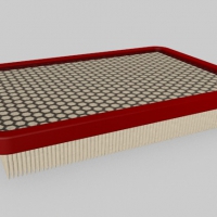 汽车空气过滤器3D模型 Air Filter