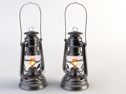 煤油灯C4D模型 LAMP - by - JustTomas 3D Model