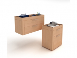卫生间储物柜C4D模型 Toilet storage cabinet
