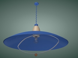 顶棚吊灯 舱顶灯 车间吊灯C4D模型 ceiling light