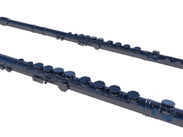 C4D乐器模型：长笛 C4D Flute Instrument Model