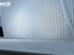 C4D汽车背景 汽车环境 汽车场景 时尚创意建筑模型 Automobile environment