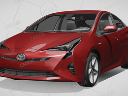 丰田普锐斯家用汽车轿车2016款C4D汽车模型下载