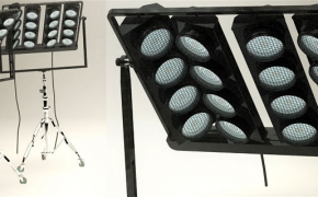 双排聚光灯/探照灯C4D模型 Studio-Lights