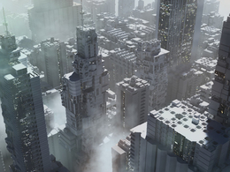 未来科幻建筑楼房3D模型 Kitbash Sci-fi Buildings & Modules Vol.1