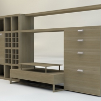 124个办公家具C4D模型（文件柜、桌子）